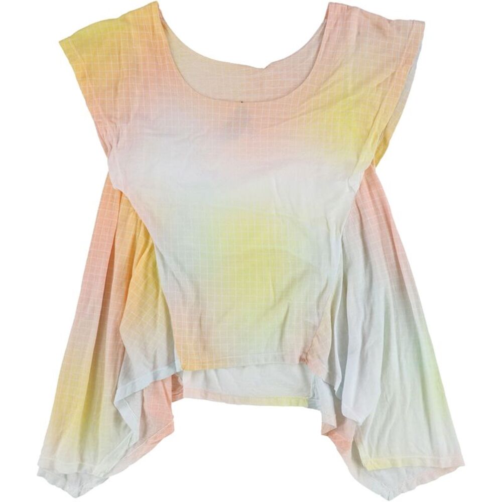 Seneca Rising Womens Multi Tone Basic T-Shirt, Multicoloured, Plus Size, 2X, DM